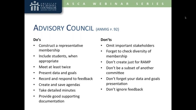ASCA National Model: Advisory Council