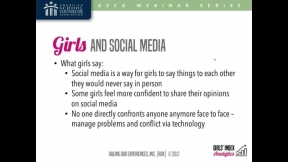 Selfies, Snaps, Sexts, & Self-Esteem: Girls and Social Media